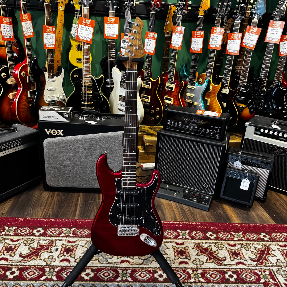Northstar Littlestar  NL1MC 3/4 Mini Double Cutaway Electric Guitar Morello Cherry