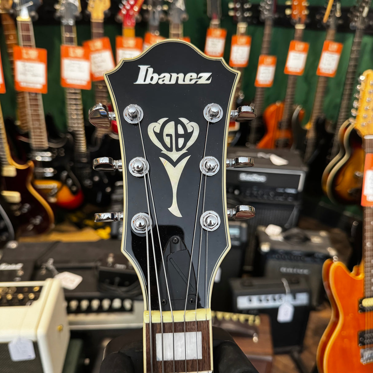 Ibanez George Benson GMB10EM Semi Hollobody Electric guitar Jet Blue Burst (Pre-Owned)