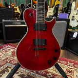 Michael Kelly Patriot Premium Blood Red EMG Quilt Top + Hard Case (Pre-Owned)