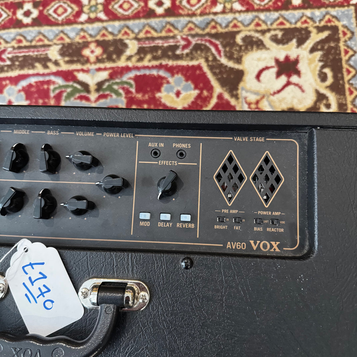 Vox AV60 60W Hybrid Valve Electric Guitar Combo Amplifier (Pre-Owned)