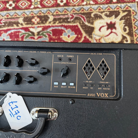 Vox AV60 60W Hybrid Valve Electric Guitar Combo Amplifier (Pre-Owned) - Music Vault