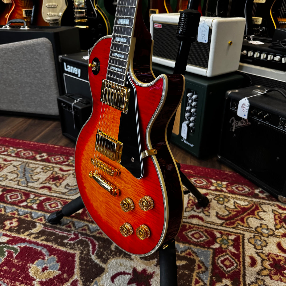 Epiphone Les Paul Custom 2003 Korean Cherry Sunburst + Hard Case (Pre-Owned)