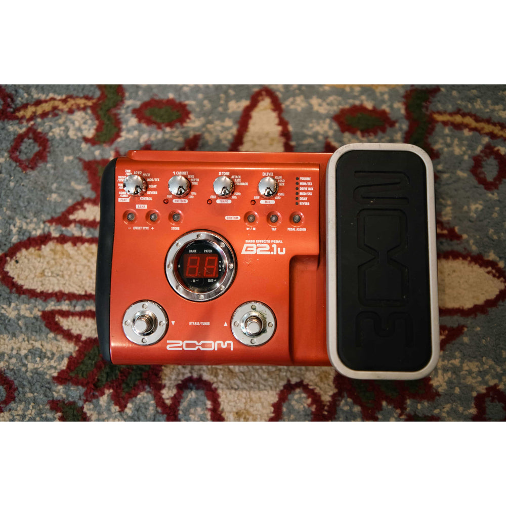 zoom b2 1u bass effects pedal Zoom B2.1U Bass Multi Effects Pedal (Pre-Owned) – Music Vault
