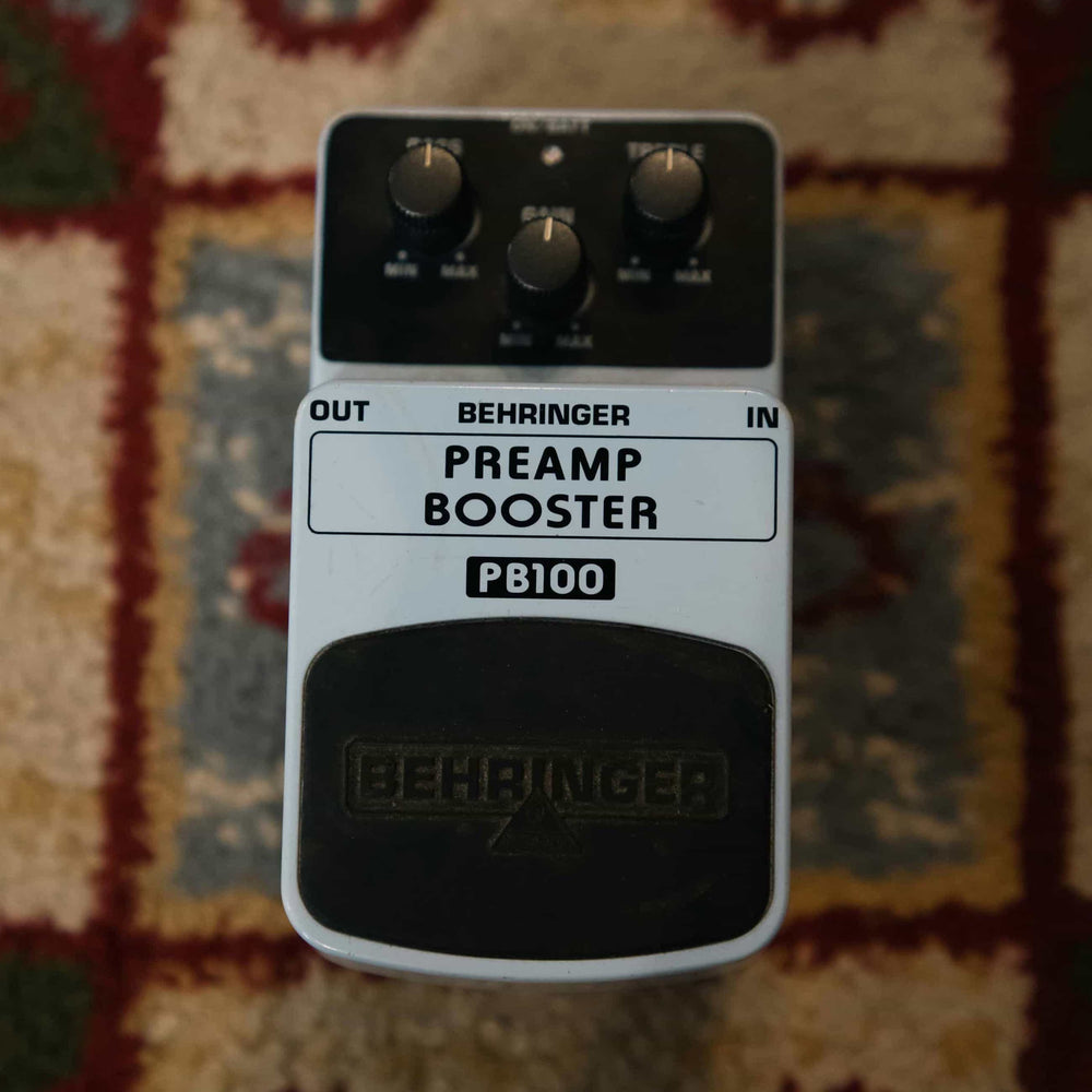 behringer preamp booster pedal Behringer PB100 Preamp Booster Pedal (Pre-Owned) – Music Vault