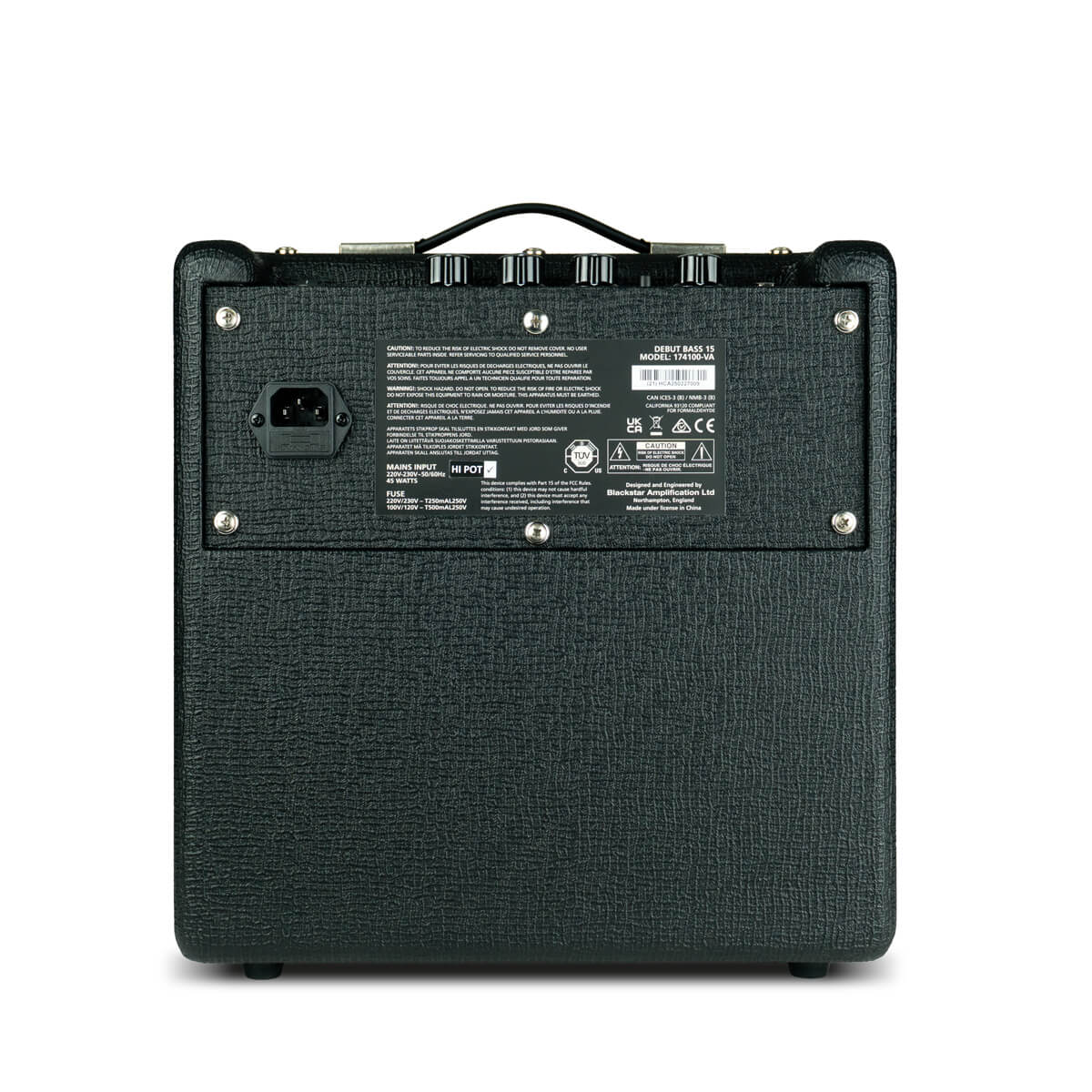 Blackstar Debut Bass 15 Bass Guitar Combo Amplifier Black