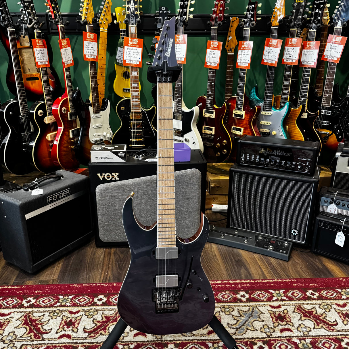Ibanez Prestige RG5120OM Polar Lights + Hard Case (Pre-Owned)
