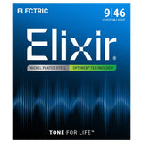 Elixir Optiweb Coated Electric Guitar Strings Custom Light (9-46)