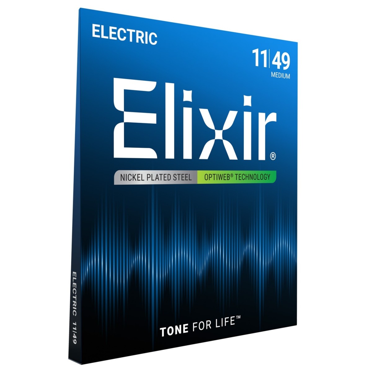 Elixir Optiweb Coated Electric Guitar Strings Medium (11-49)