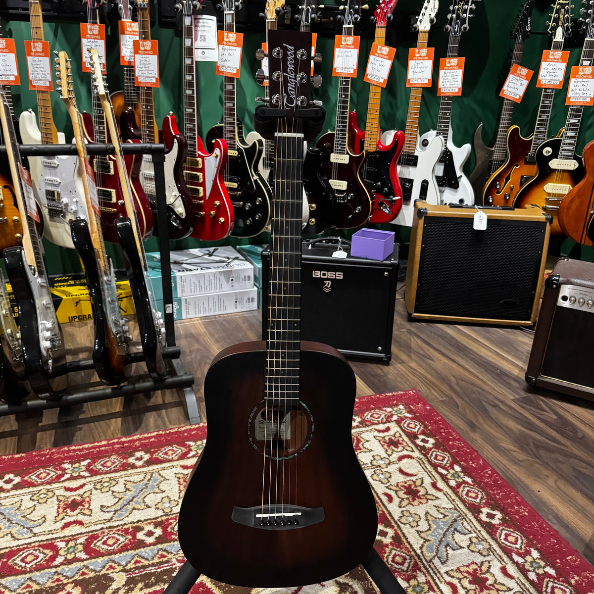 Tanglewood Crossroads TWCR-T Travel Acoustic Guitar Brown (Pre-Owned)