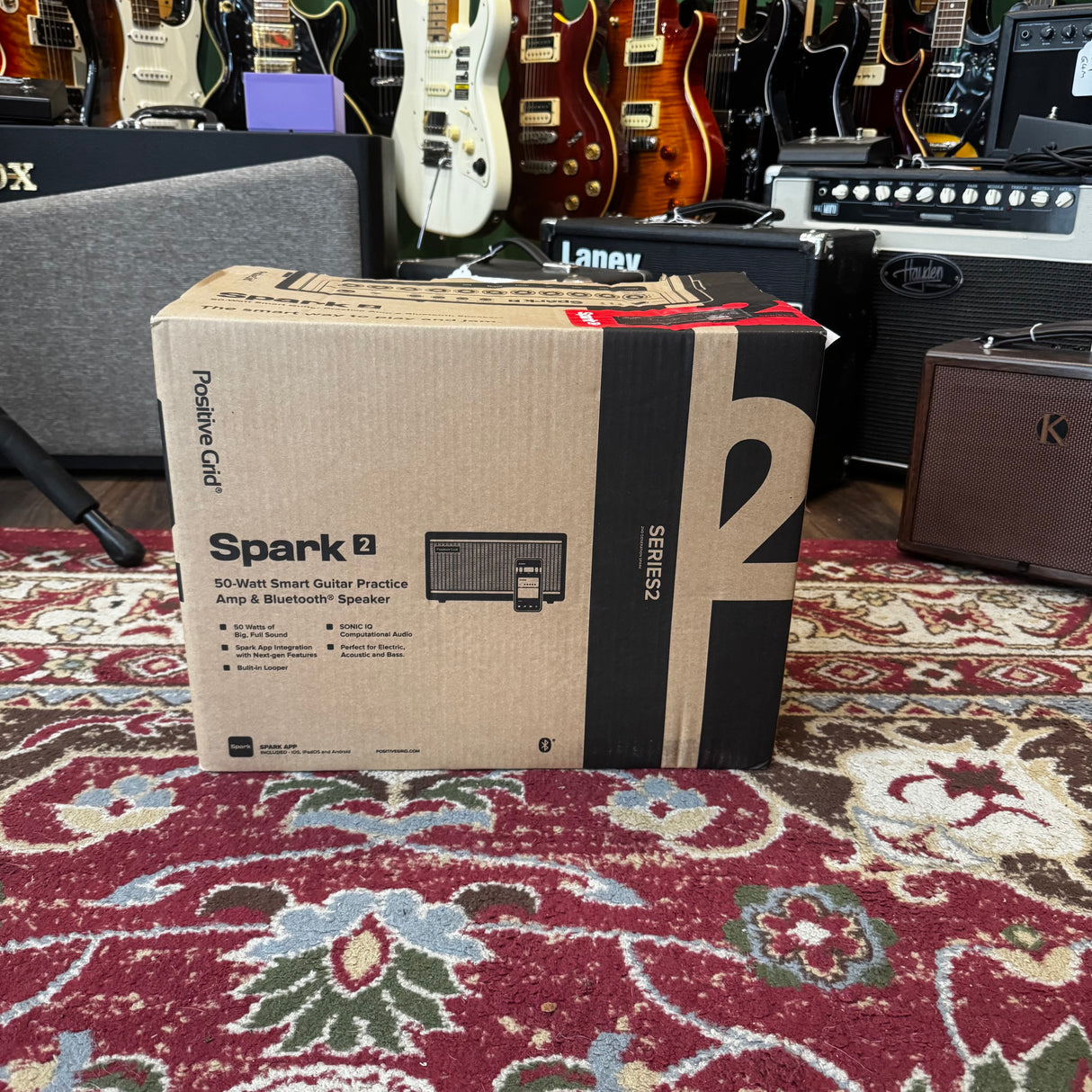 Positive Grid Spark 2 50W Modelling / Practise Guitar Amplifier White (Pre-Owned)