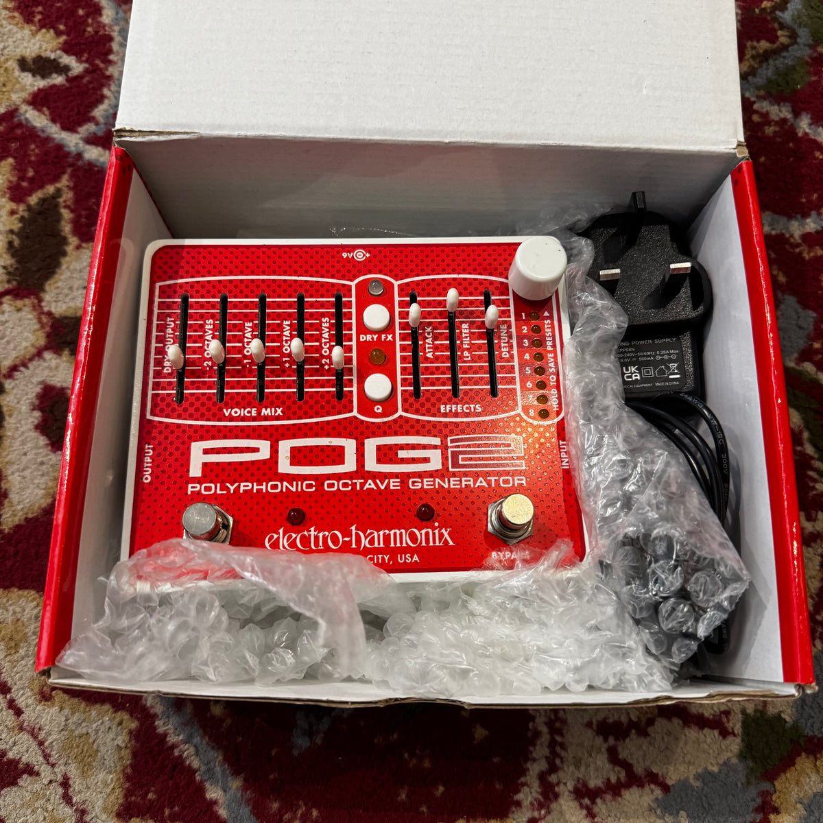 Electro POG 2 Polyphonic Synth Octave Generator Pedal (Pre-Owned)