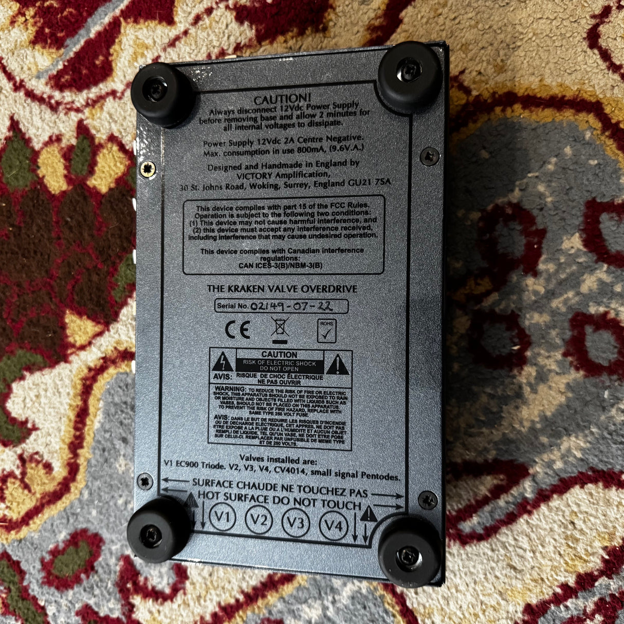 Victory V4 Series The Kraken Valve Preamp Pedal (Pre-Owned)