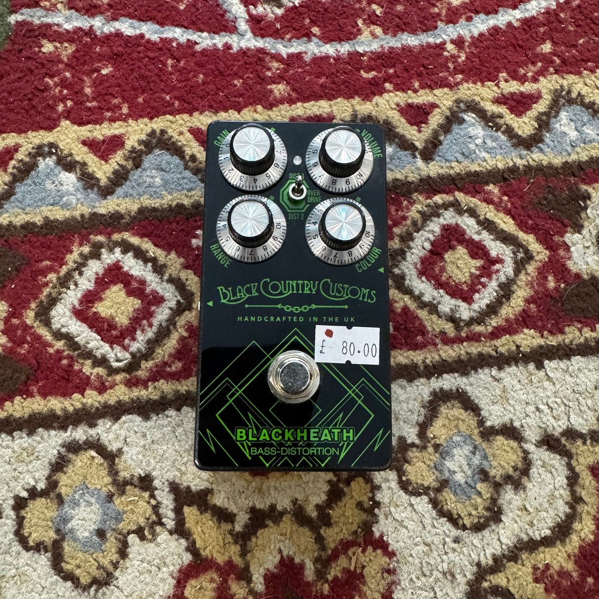 Laney Black Country Customs Black Heath Bass Distortion Pedal (Pre-Owned)