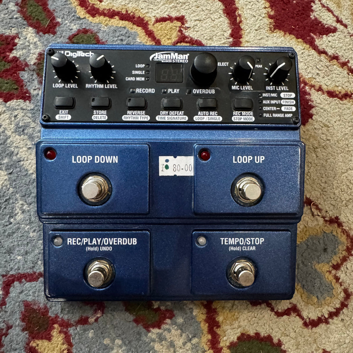 Digitech JamMan Stereo Looper Phrase Sampler Pedal (Pre-Owned)