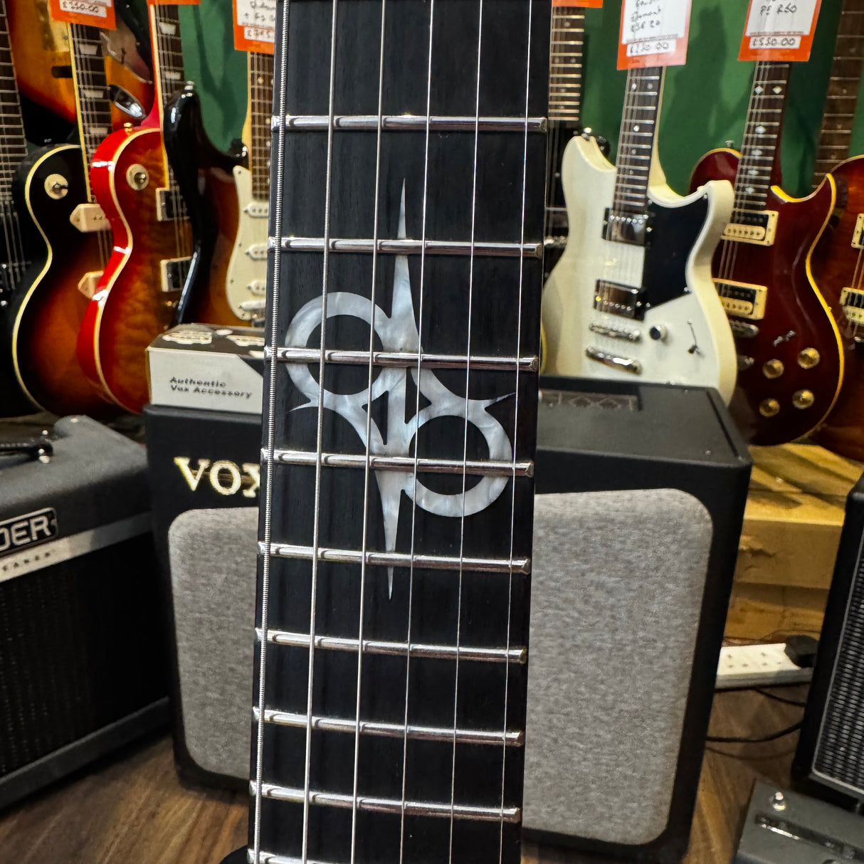 Solar Guitars V1.6FRC Flying V Electric Guitar Carbon Matte Black (Pre-Owned)