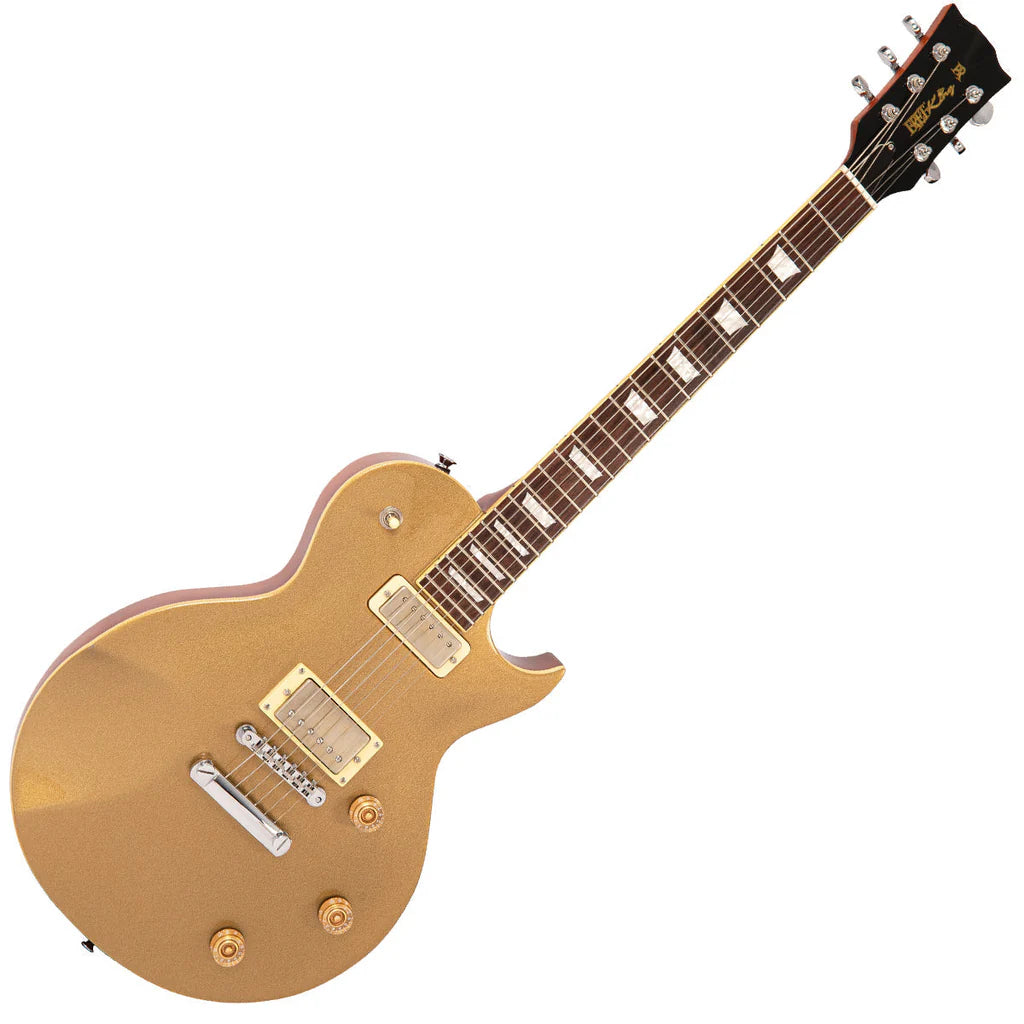 Fret-King Eclat Custom Paul Rose Signature Single Cutaway Electric Guitar Goldtop