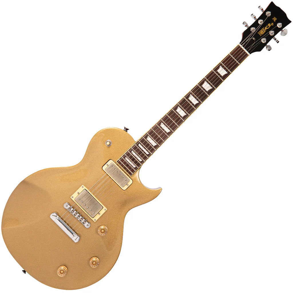 Fret-King Eclat Custom Paul Rose Signature Single Cutaway Electric Guitar Goldtop