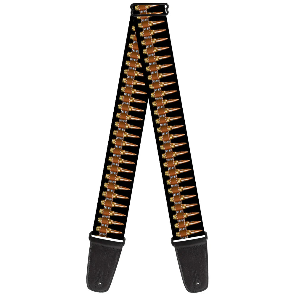 Buckle-Down Guitar Strap Printed Bullets Pattern