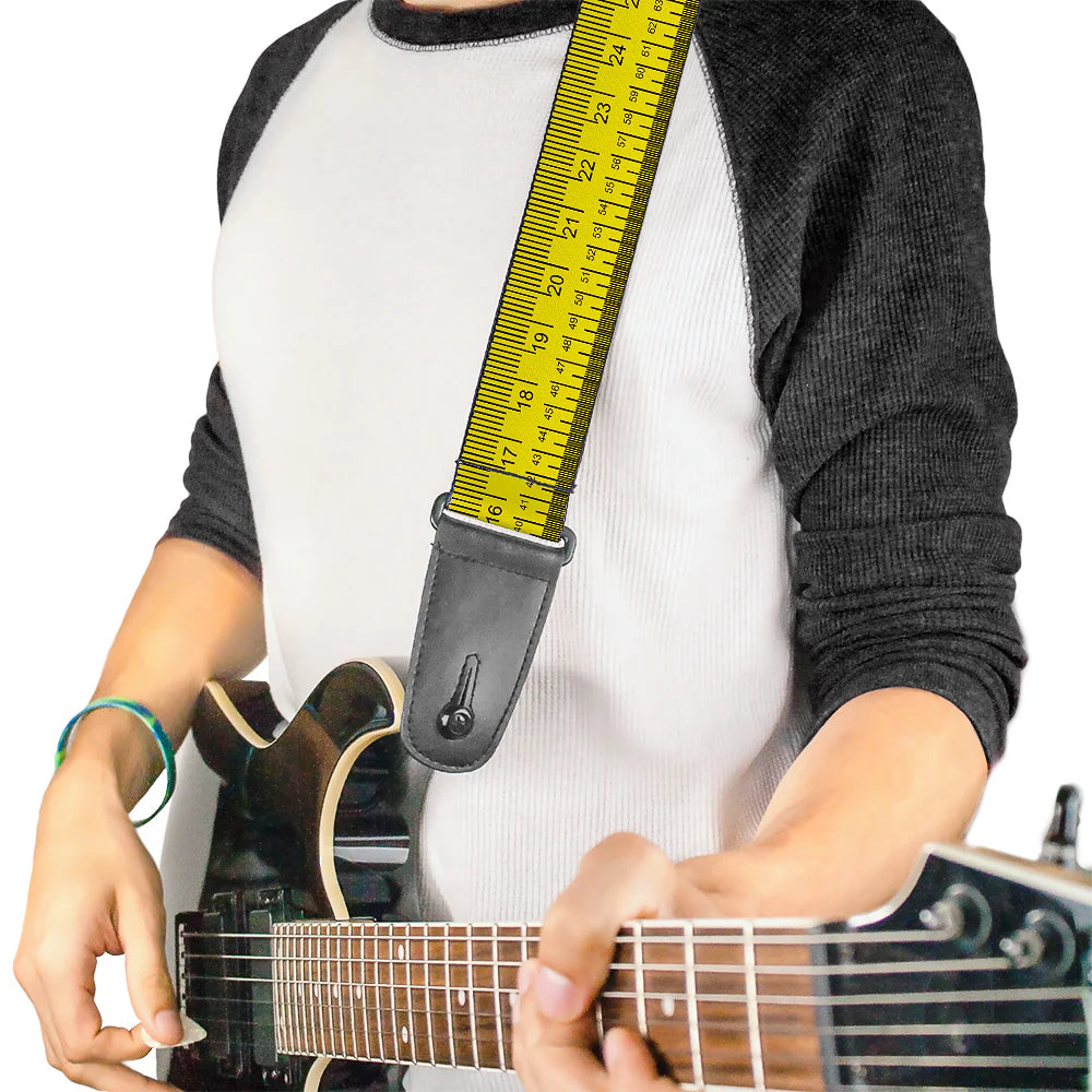 Buckle-Down Guitar Strap Measuring Tape Inches + Centimeters