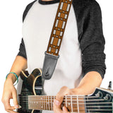 Buckle-Down Guitar Strap Star Wars Chewbacca Bandolier Brown