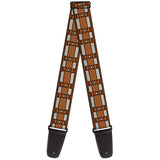Buckle-Down Guitar Strap Star Wars Chewbacca Bandolier Brown