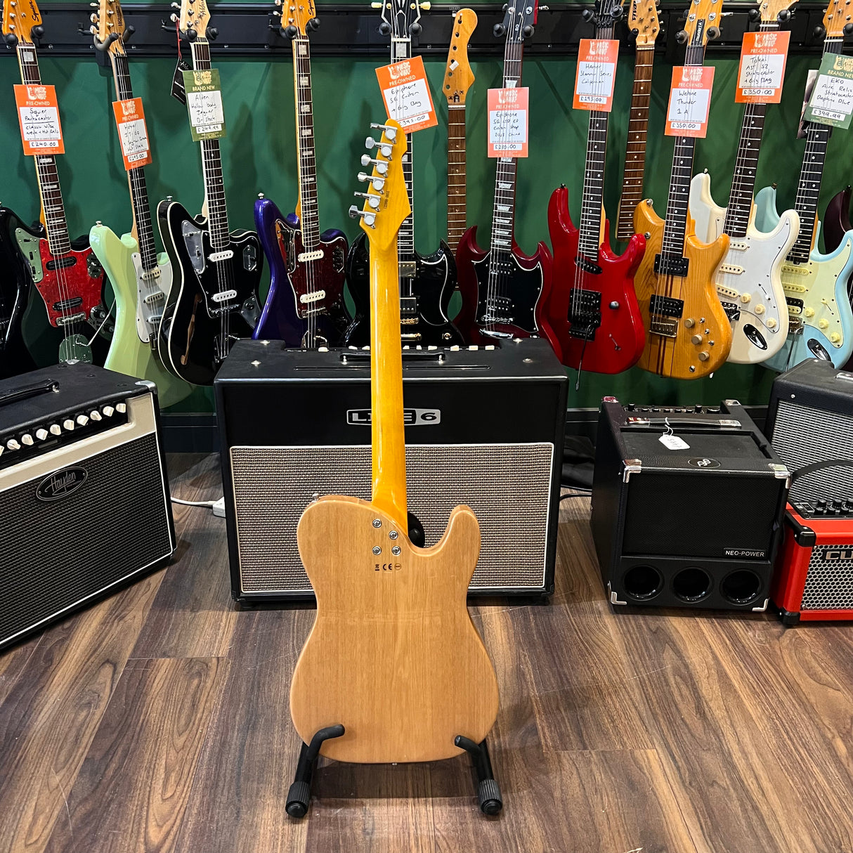 Gear4Music Knoxville Telecaster Left Handed Natural (Pre-Owned)