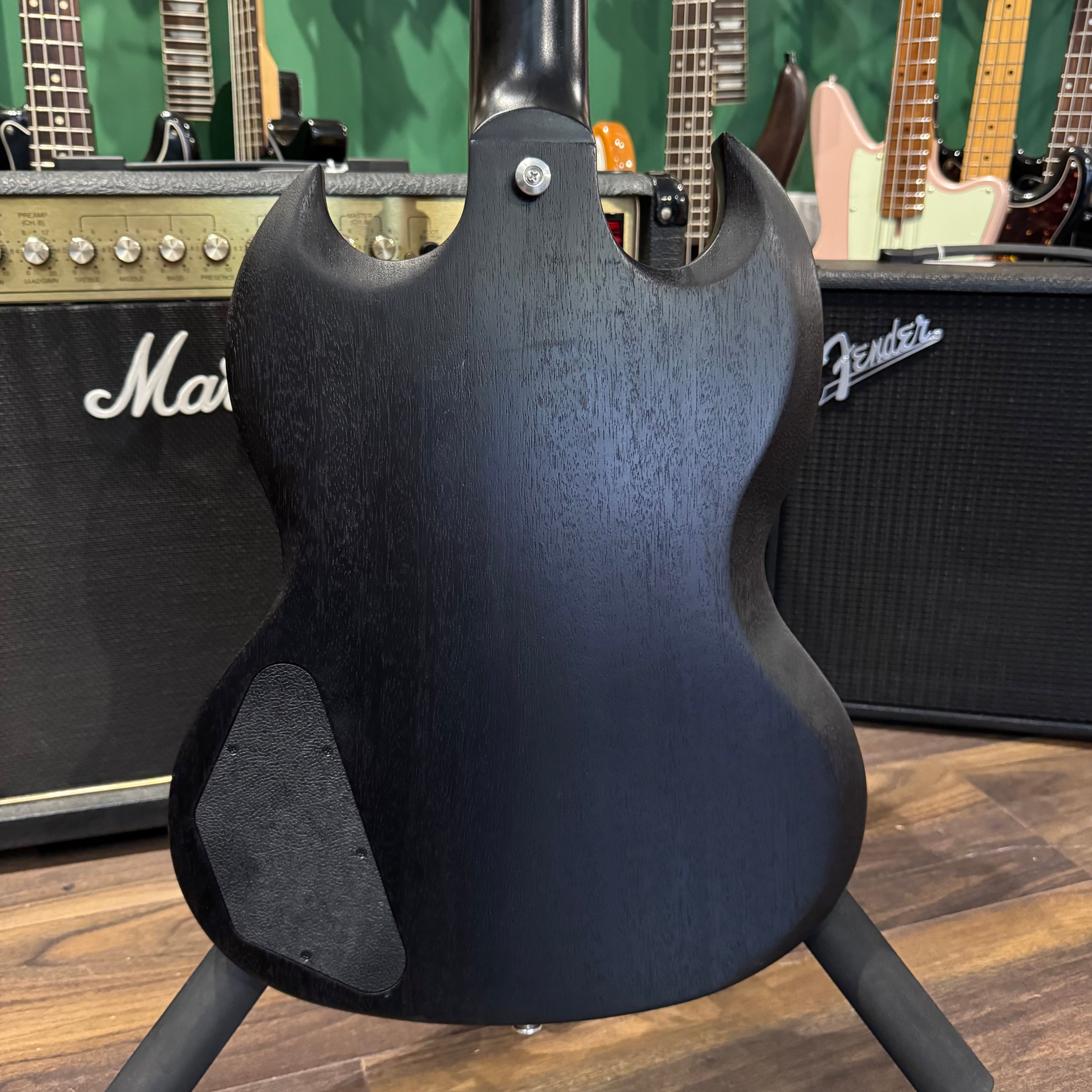 Gibson SG 2019 Faded Tribute Worn Ebony (Pre-Owned) – Music