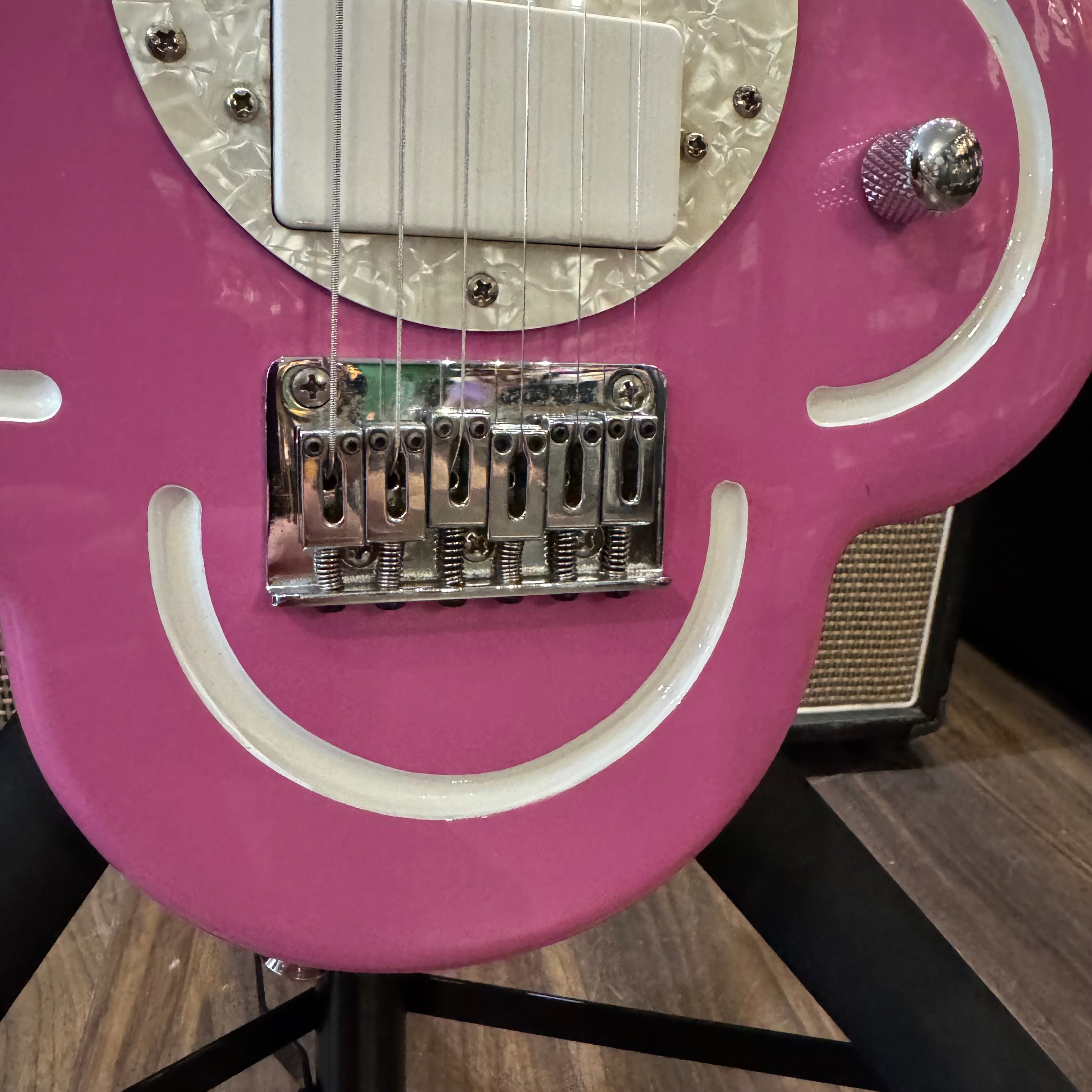 Daisy Rock Pink Flower Electric Guitar (Pre-Owned) – Music Vault