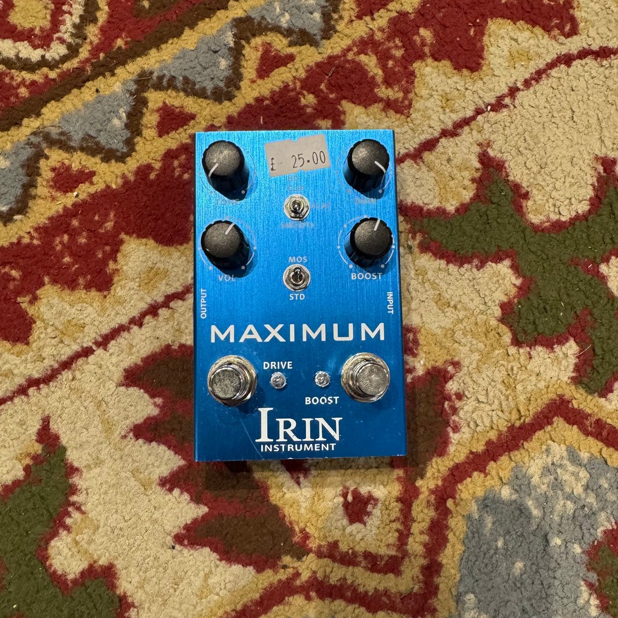 Irin AN-41 Maximum Overdrive / Boost  Pedal (Pre-Owned)