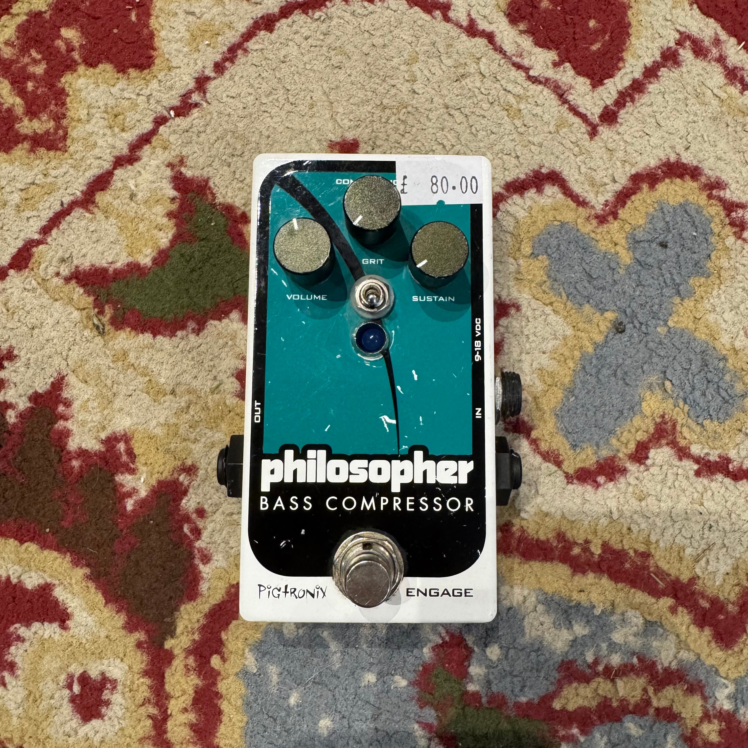 Pigtronix Philosopher Bass Compressor Pedal (Pre-Owned) – Music Vault