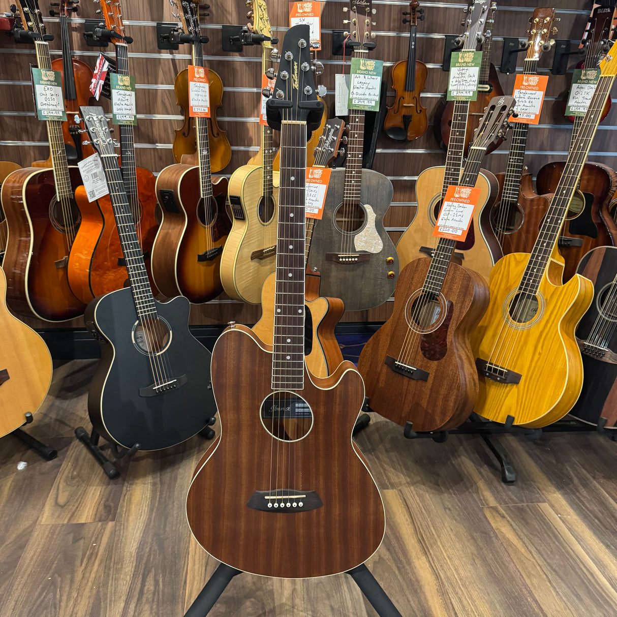 Ibanez Talman TCY12E-OPN Open Pore natural Thinline Electro Acoustic (Pre-Owned)