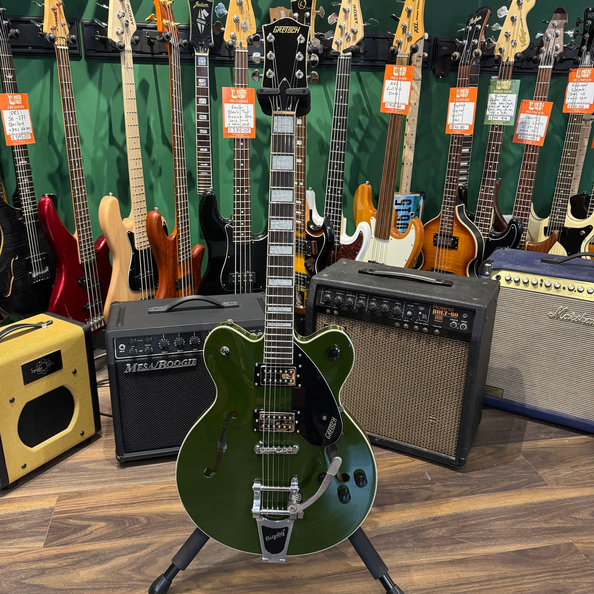 Gretsch G2622T Streamliner Center Block Double Cut With Bigsby Torino Green (Pre-Owned)