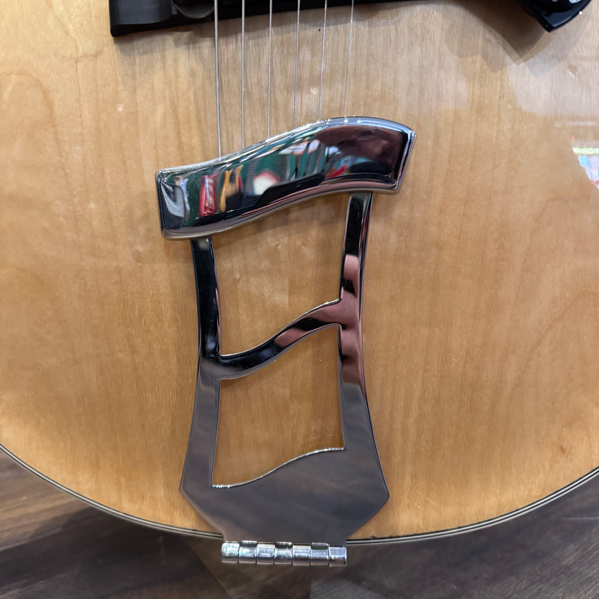 Hagstrom Jimmy Oval 1970's Archtop Jazz Guitar Natural (Pre-Owned)