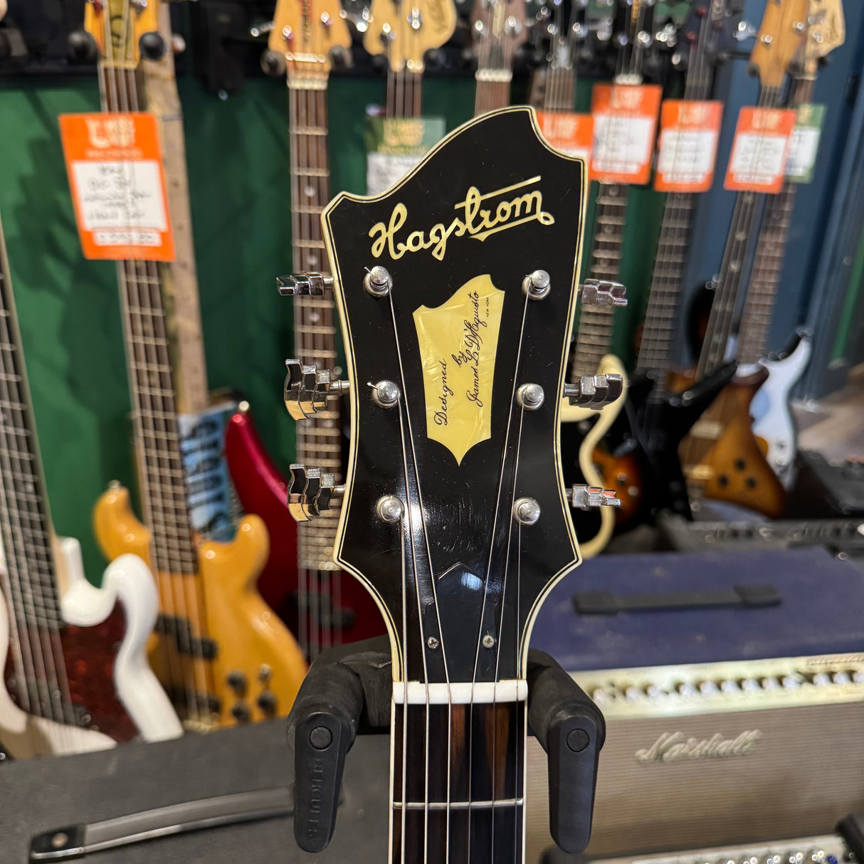 Hagstrom Jimmy Oval 1970's Archtop Jazz Guitar Natural (Pre-Owned)