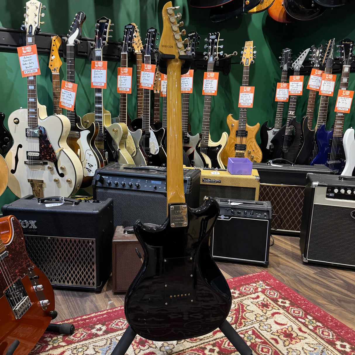 Westone Concord III Electric Guitar 1980's Matsumoku Japan Black (Pre-Owned)