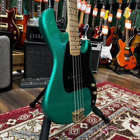 Jarock/Ibanez Blazer Electric Bass Guitar Green Sparkle (Pre-Owned) - Music Vault
