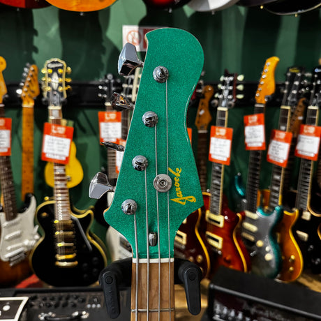 Jarock/Ibanez Blazer Electric Bass Guitar Green Sparkle (Pre-Owned) - Music Vault