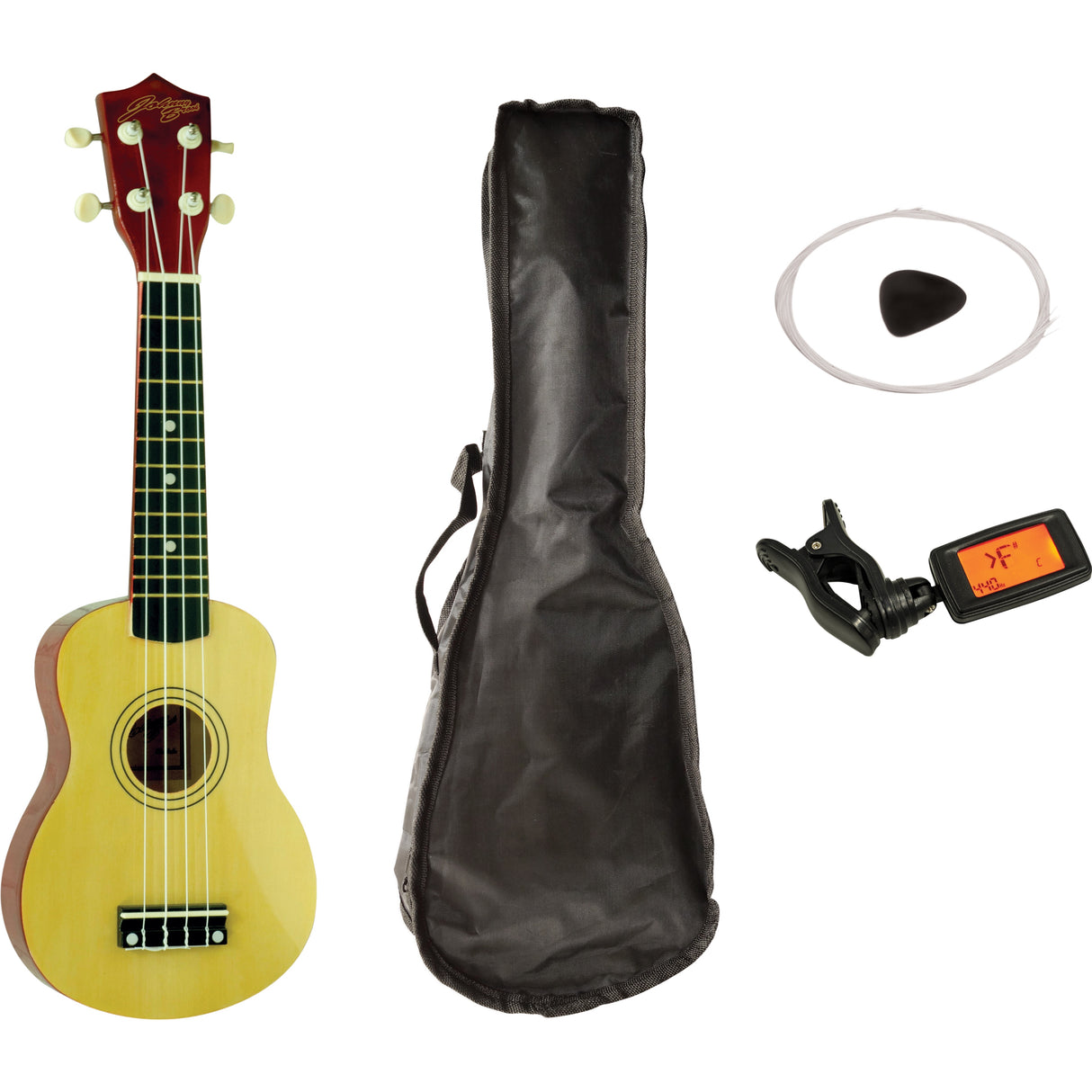 Johnny Brook Soprano Ukulele Starter Pack Natural