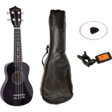 Johnny Brook Soprano Ukulele Starter Pack Black