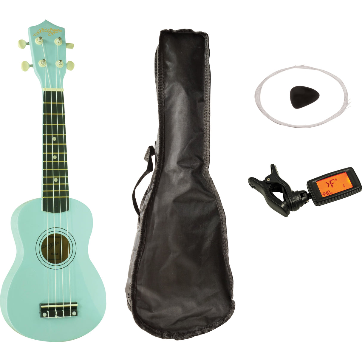 Johnny Brook Soprano Ukulele Starter Pack Light Blue