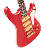 Joe Doe By Vintage Gas Jockey Electric Guitar Pump Red + Hard Case