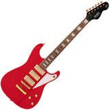 Joe Doe By Vintage Gas Jockey Electric Guitar Pump Red + Hard Case