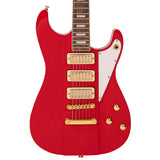 Joe Doe By Vintage Gas Jockey Electric Guitar Pump Red + Hard Case