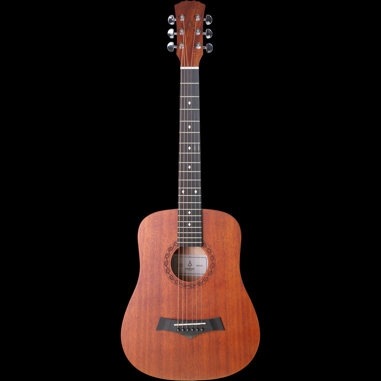 Arrow Guitars Road Buddy Mahogany Travel Acoustic Guitar