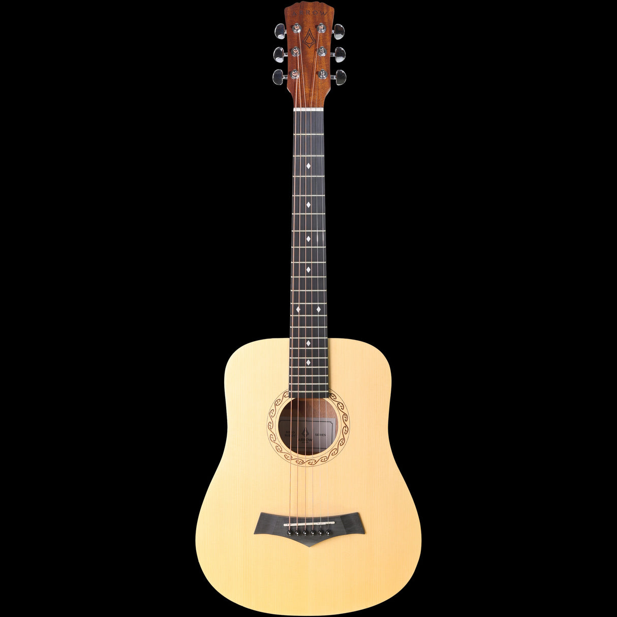 Arrow Guitars Road Buddy Spruce Travel Acoustic Guitar