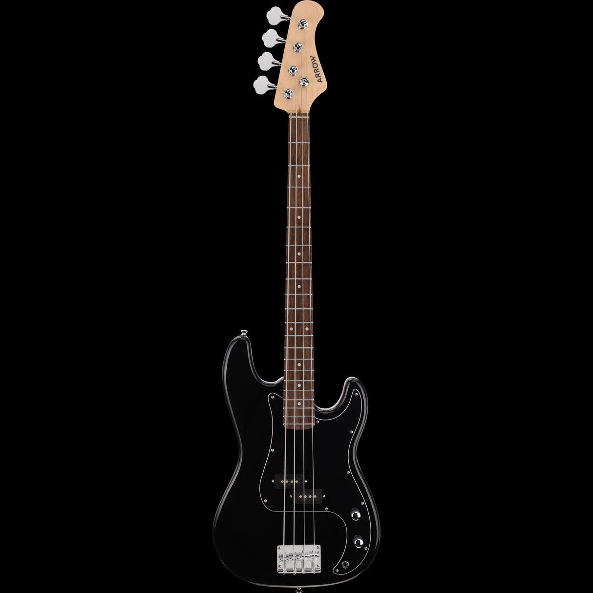 Arrow Guitars Session Precision Bass Guitar Abyss Black