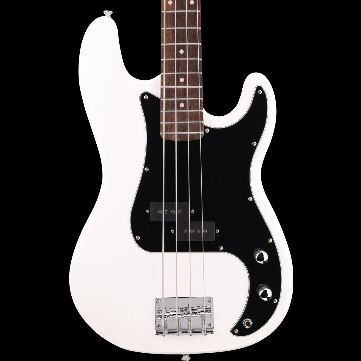 Arrow Guitars Session Precision Bass Guitar Snow White