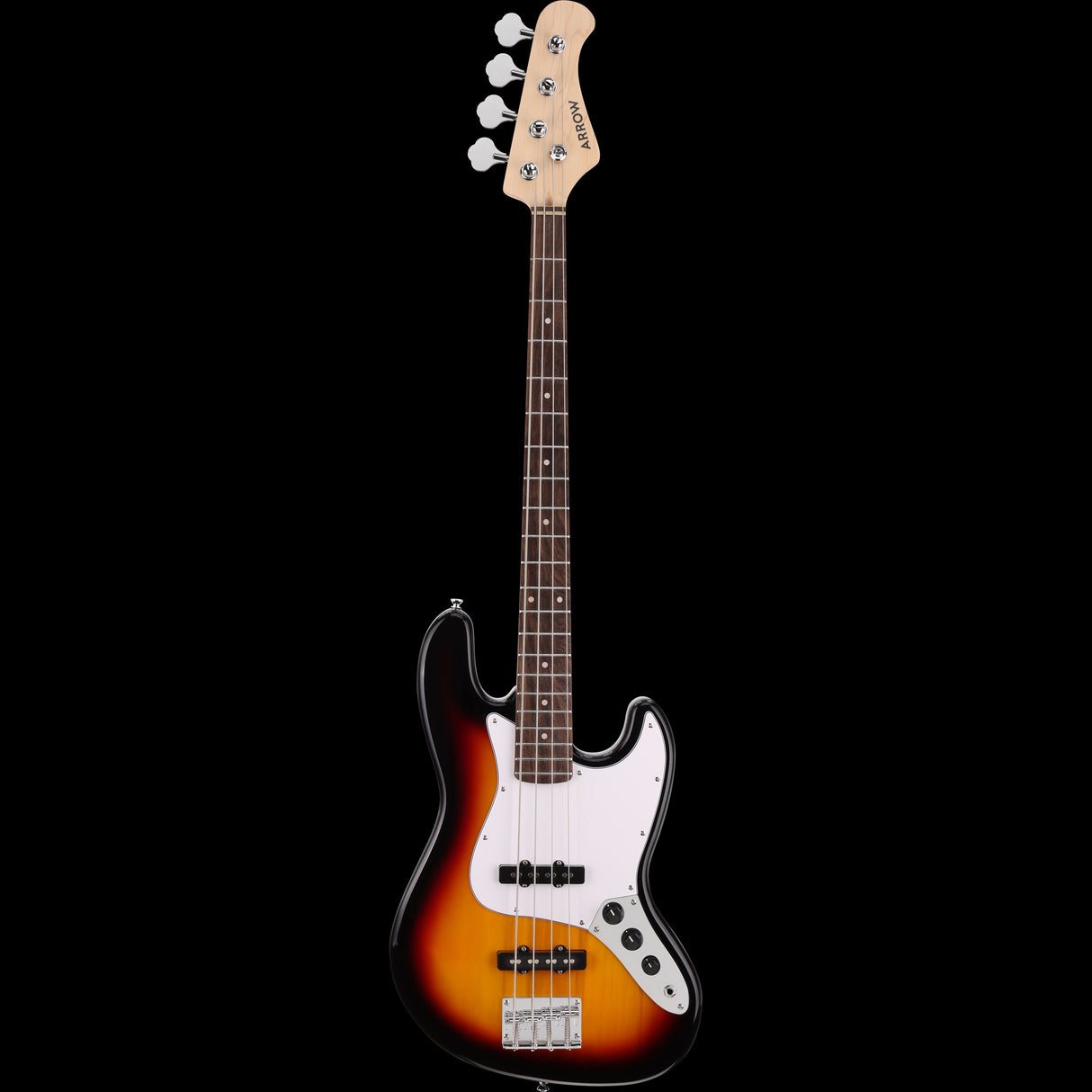 Arrow Guitars Louisiana Jazz Bass Guitar Tobacco Burst