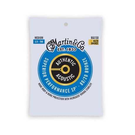 Martin Authentic Acoustic SP 80/20 Bronze Acoustic Guitar Strings Medium - Music Vault