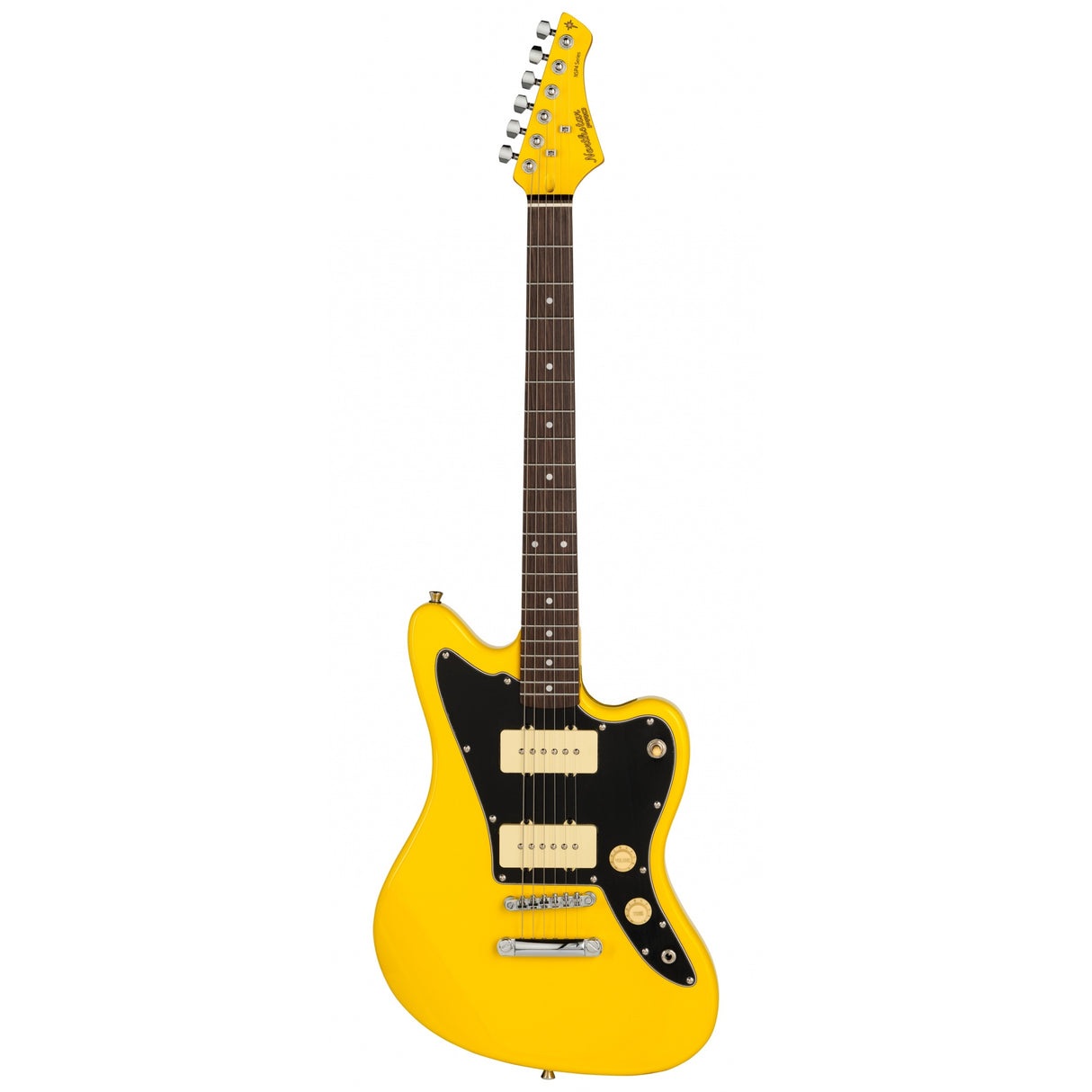 Northstar Pro NSP4GY Offset Body Electric Guitar Grafitti Yellow Gloss